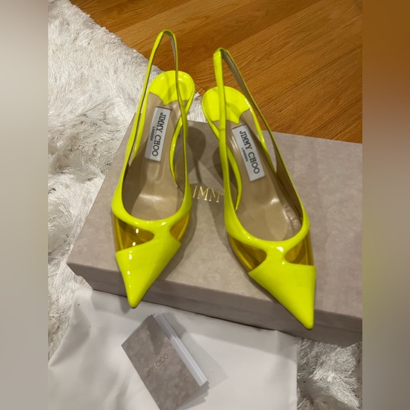 Brand New Jimmy Choo Ginnie 65 Slingback Pointed Toe Pumps - Picture 8 of 12